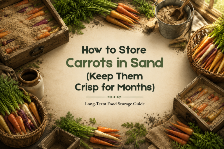 Store Carrots in Sand