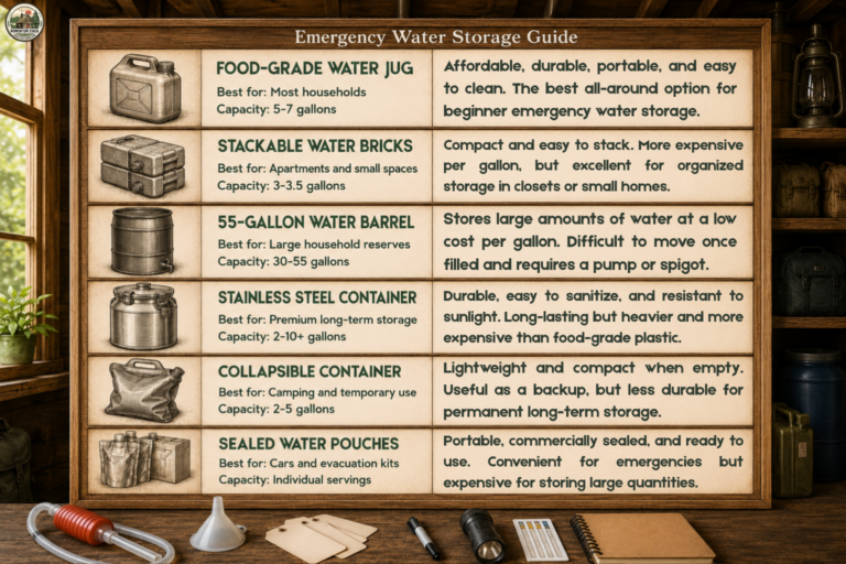 Best Water Storage Containers for Emergency Preparedness
