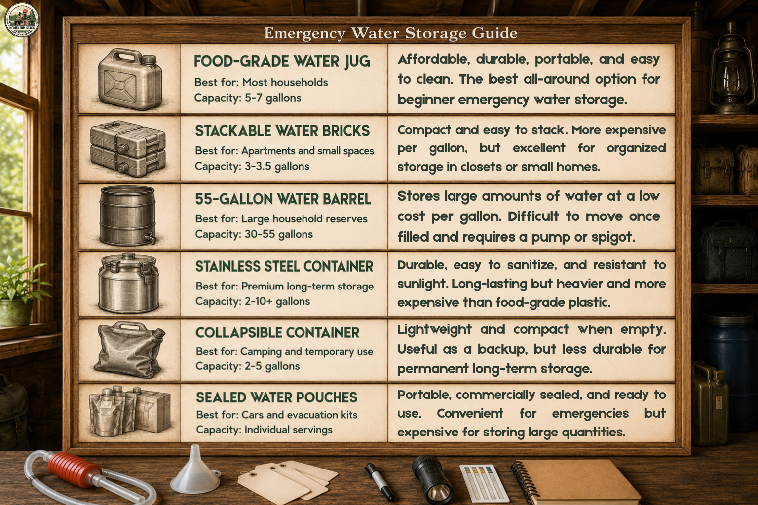 Best Water Storage Containers for Emergency Preparedness