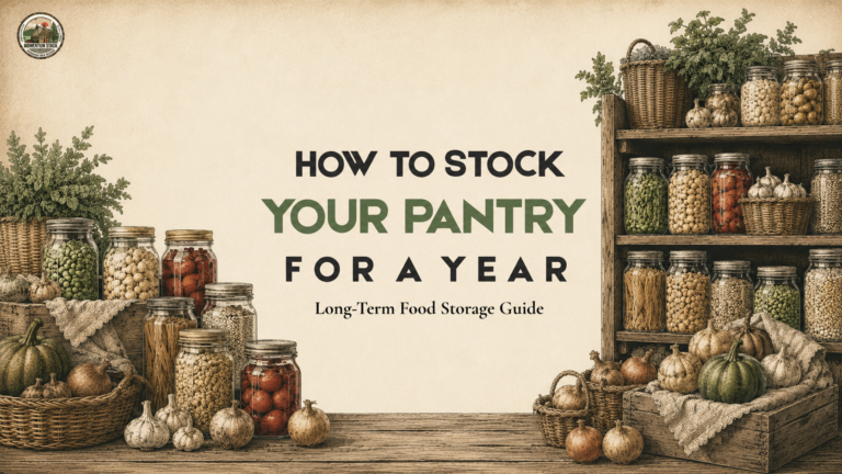 How to Stock Your Pantry for a Year A Practical Beginner’s Guide