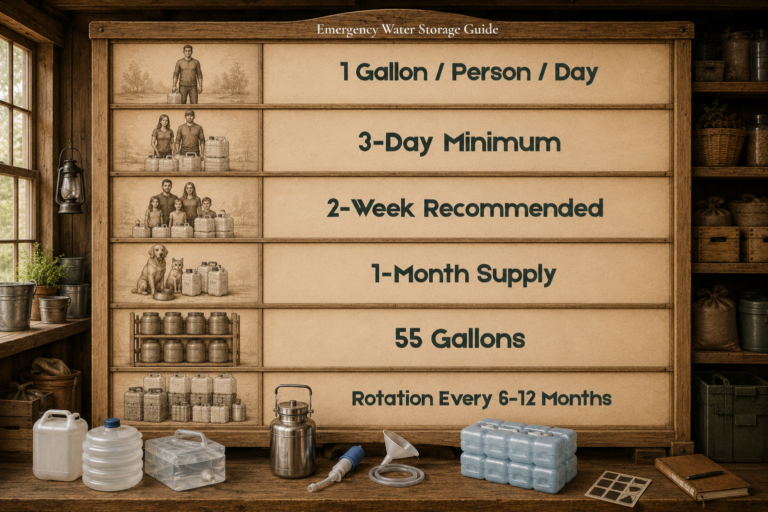 How Much Water Should You Store for Emergencies