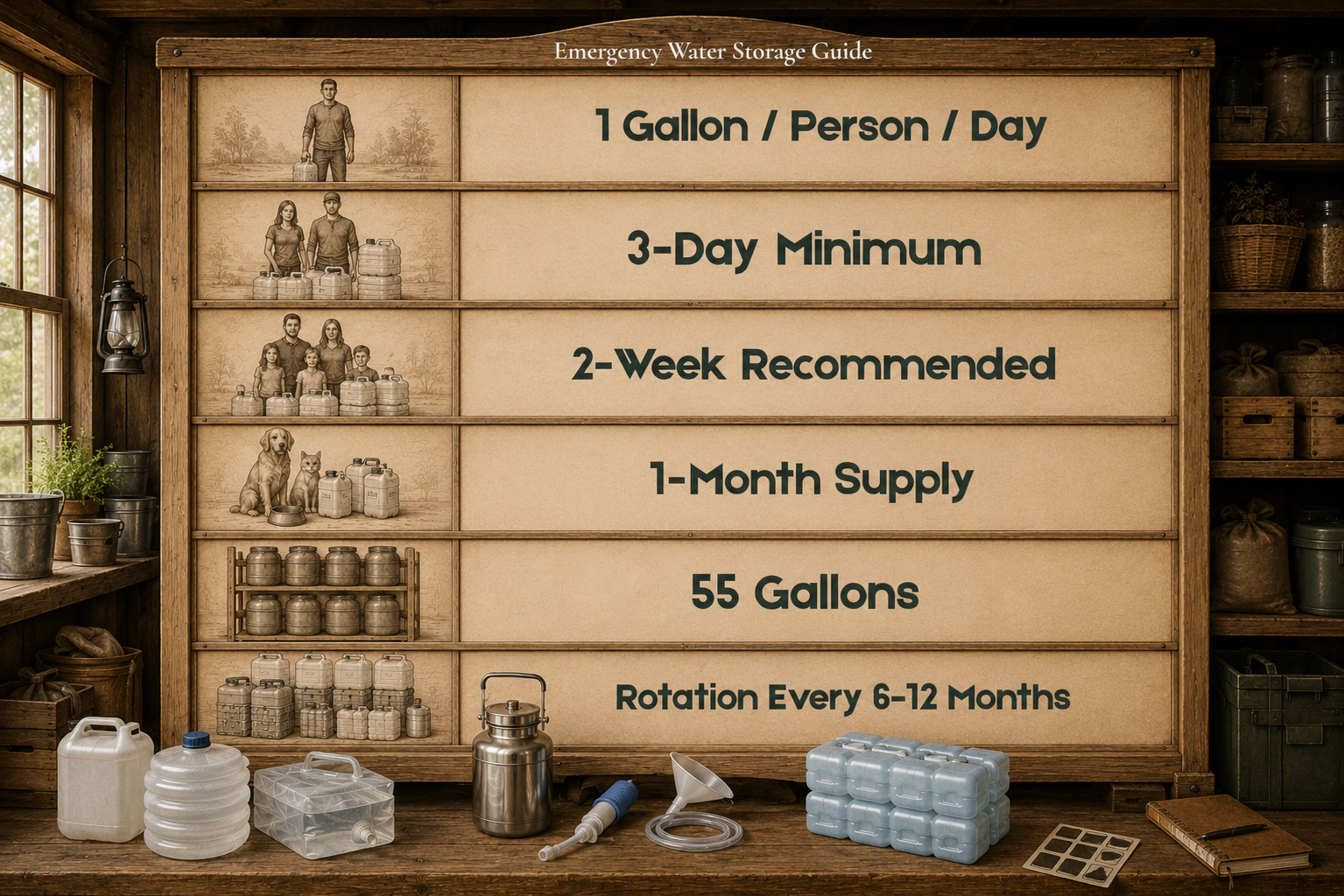 How Much Water Should You Store for Emergencies