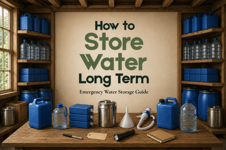 How to Store Water Long Term