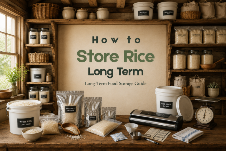 How to Store Rice Long Term