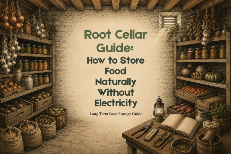 Root Cellar Guide: How to Store Food Naturally Without Electricity