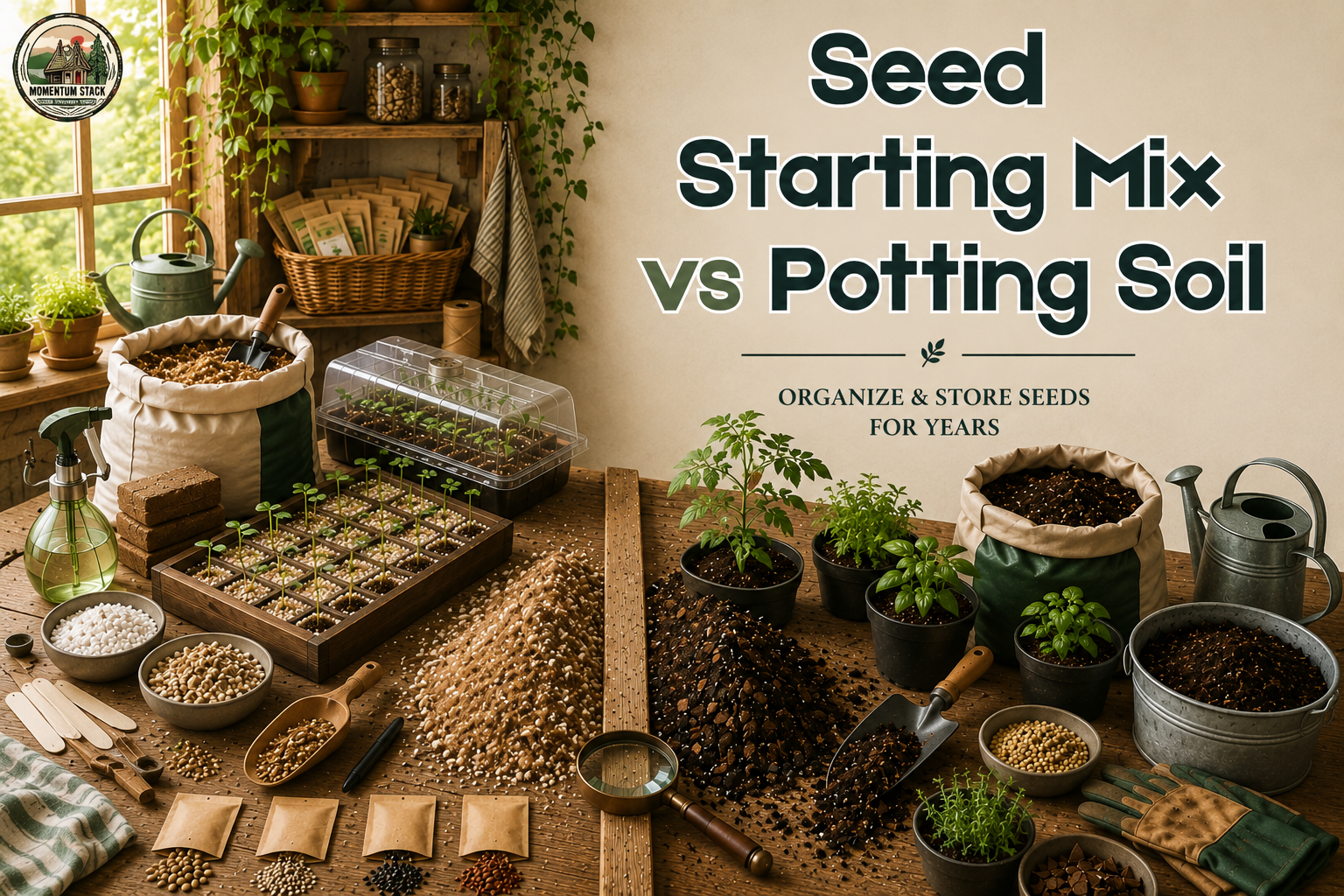 Seed Starting Mix vs Potting Soil: What’s the Difference?